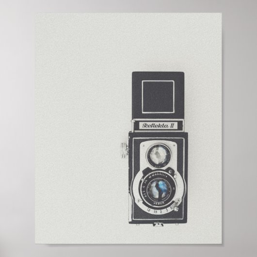 Minimalistische  camera poster (Voorkant)