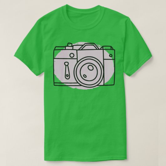minimalistische camerafotograaf t-shirt (Design voorkant)