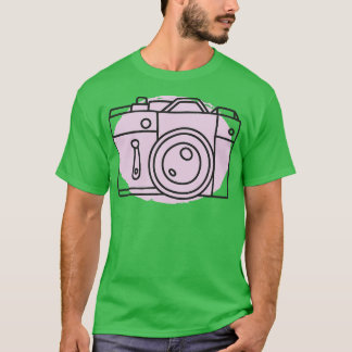  minimalistische camerafotograaf t-shirt