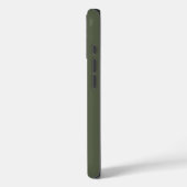 Minimalistische Camo Groen Monogram Naam Case-Mate iPhone Case (Achterkant / Links)