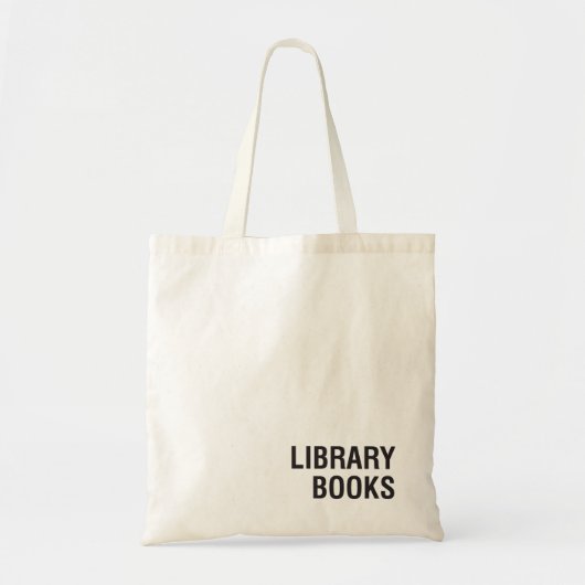 Minimalistische Canvas tas bibliotheekboek (Voorkant)