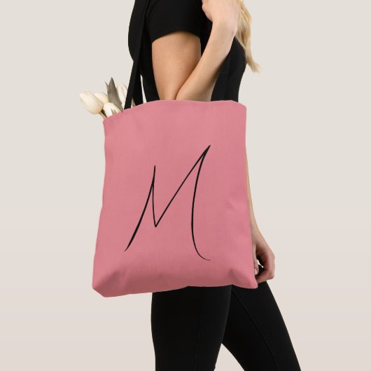 Minimalistische Canvas tas van Monogram (Dichtbij)