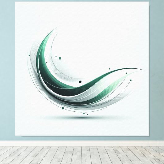 Minimalistische canvas wandkunst afdruk (Insitu (Houten vloer))