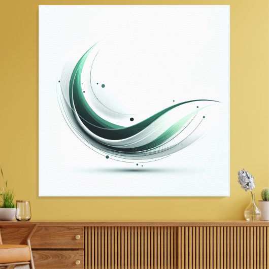 Minimalistische canvas wandkunst afdruk (Insitu (Woonkamer))