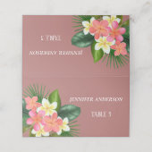 Minimalistische Canyon Roos Bloem Bruiloft Plaats Plaatskaartje (Buitenkant ongevouwen)