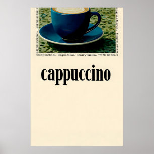 Minimalistische Cappuccino Koffieposter Moderne Ke Poster