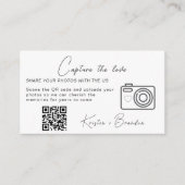 Minimalistische Capture The Love Kaart Sjabloon, Q (Voorkant)