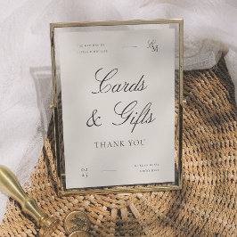 Minimalistische Cards & Gifts Editorial Huwelijksb Poster