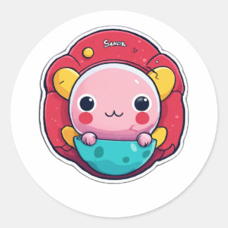 Minimalistische Cartoon Cancer Sticker - Eenvoudig