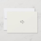 Minimalistische Casual Script Foto Bruiloft Save The Date (Achterkant)