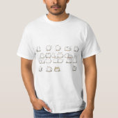 Minimalistische Cat Line Art - Elegant met de hand T-shirt (Voorkant)