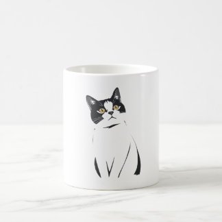 Minimalistische Cat Line Art Mok – Elegant & Moder