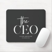 Minimalistische CEO Muismat | Gepersonaliseerd (Met muis)
