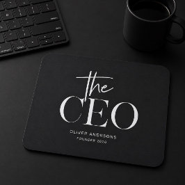 Minimalistische CEO Muismat | Gepersonaliseerd