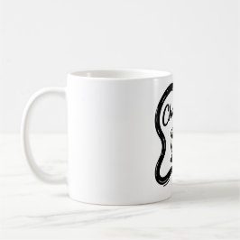 Minimalistische Chai-tijd typografie kunst Koffiemok