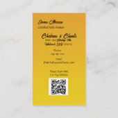 Minimalistische Chakra Energie Spirituele Healing Visitekaartje (Achterkant)