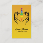 Minimalistische Chakra Energie Spirituele Healing Visitekaartje (Voorkant)