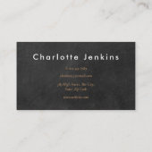 Minimalistische Chalkboard Professional Visitekaartje (Achterkant)