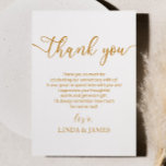 Minimalistische Champagne bruiloft Jubileum Bedankkaart<br><div class="desc">Dit is een minimalistisch champagne wit bruiloft Jubileum dank je wel kaart!</div>
