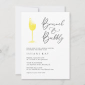 Minimalistische Champange Brunch en bijbelbaar Vri Kaart (Voorkant)