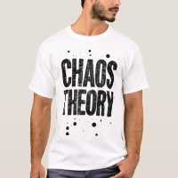 Minimalistische Chaos Theorie Typografie