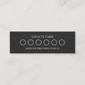 Minimalistische Charcoal Wimper Tech Loyalty Stemp (Achterkant)