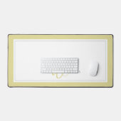 Minimalistische Chartreuse Script Tweegrens Monogr Bureaumat (Keyboard & Muis)