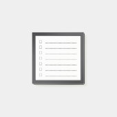 Minimalistische checklist post-it® notes (Voorkant)