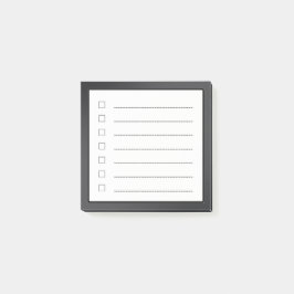 Minimalistische checklist post-it® notes