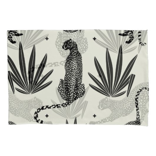 Minimalistische cheetah illustratie  kussensloop (Voorkant)