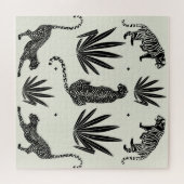 Minimalistische cheetah illustratie  legpuzzel (Horizontaal)
