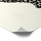 Minimalistische cheetah illustratie  poster (Hoek)