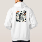 Minimalistische Cheetah Spot Hooded Sweatshirt (Achterkant)