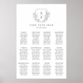 Minimalistische Cherry Blossom Crest Zitplaatsen P Poster (Voorkant)