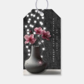 Minimalistische Cherry Blossom Flowers Baby shower Cadeaulabel (Voorkant)