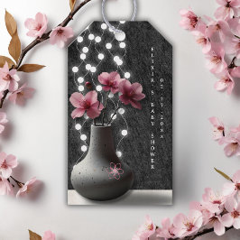 Minimalistische Cherry Blossom Flowers Baby shower Cadeaulabel