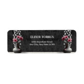 Minimalistische Cherry Blossom Flowers Baby shower Etiket (Voorkant)