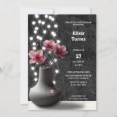 Minimalistische Cherry Blossom Flowers Baby shower Kaart (Voorkant)