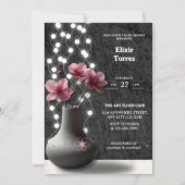 Minimalistische Cherry Blossom Flowers Baby shower Kaart (Voorkant)