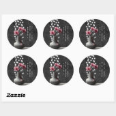 Minimalistische Cherry Blossom Flowers Baby shower Ronde Sticker (Vel)