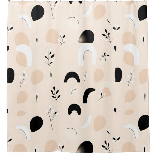 Minimalistische Chic Badkamer Douchegordijn (Voorkant)