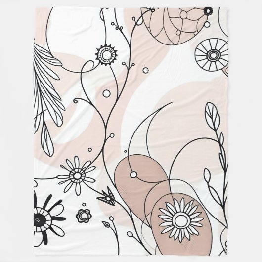 Minimalistische Chic Boho Abstracte vibes Fleece Deken (Voorkant)
