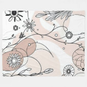 Minimalistische Chic Boho Abstracte vibes Fleece Deken (Voorkant (Horizontaal))