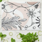 Minimalistische Chic Boho Abstracte vibes Theedoek (Gevouwen)