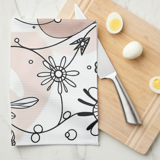 Minimalistische Chic Boho Abstracte vibes Theedoek (Quarter Fold)