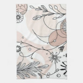 Minimalistische Chic Boho Abstracte vibes Theedoek (Verticaal)