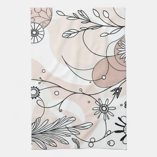 Minimalistische Chic Boho Abstracte vibes Theedoek (Verticaal)