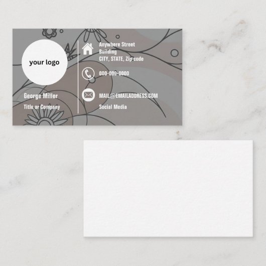 Minimalistische Chic Boho Abstracte vibes Visitekaartje (Voorkant / Achterkant)