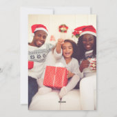 Minimalistische Chic Boho Tree Roze Kerstmis Feestdagenkaart (Achterkant)