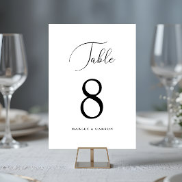 Minimalistische Chic Calligraphy Script Wedding Kaart